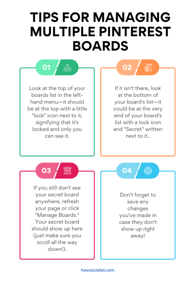 Tips for Managing Multiple Pinterest Boards