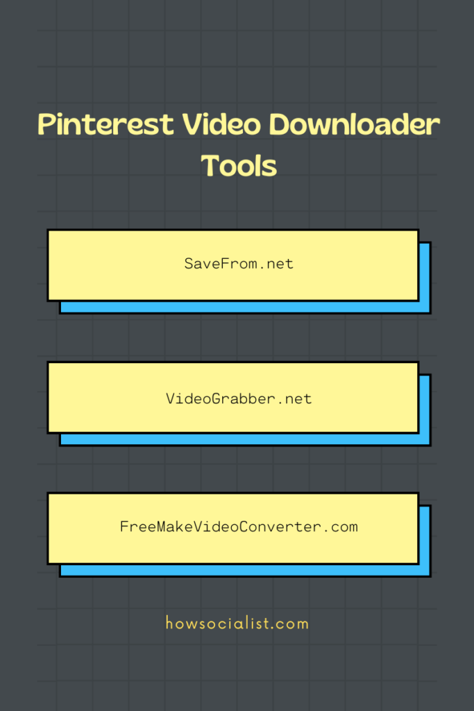 Pinterest Video Downloader Tools