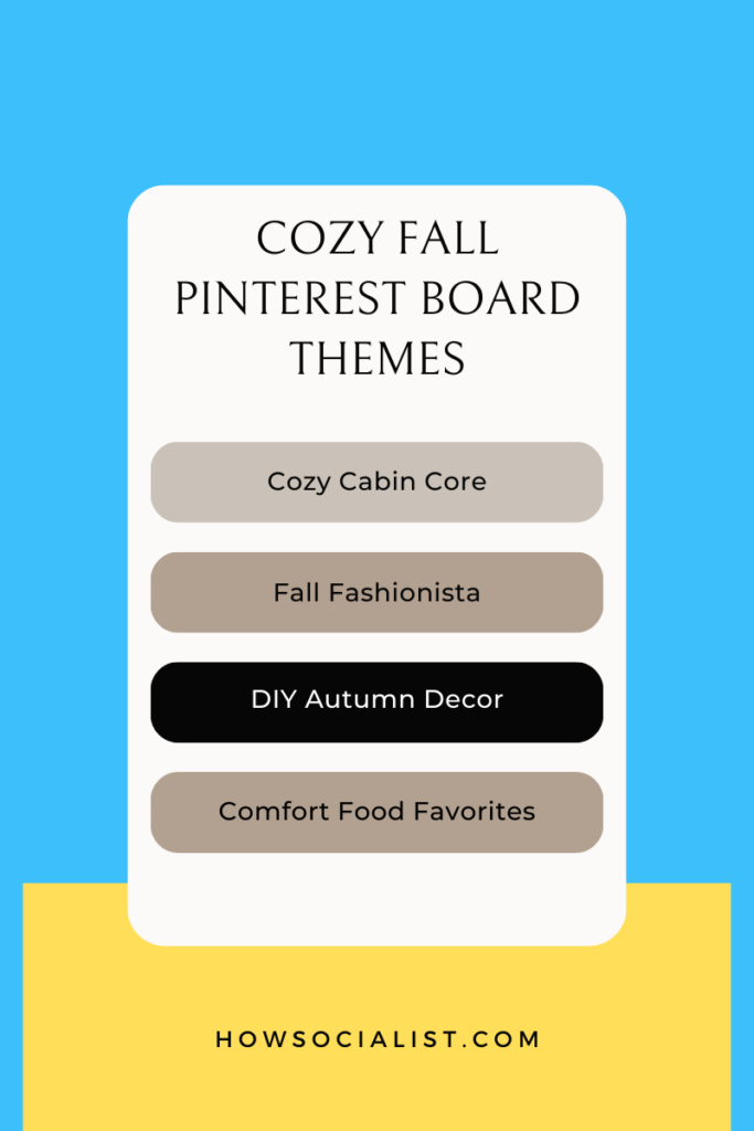 Cozy Fall Pinterest Board Themes